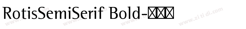 RotisSemiSerif Bold字体转换